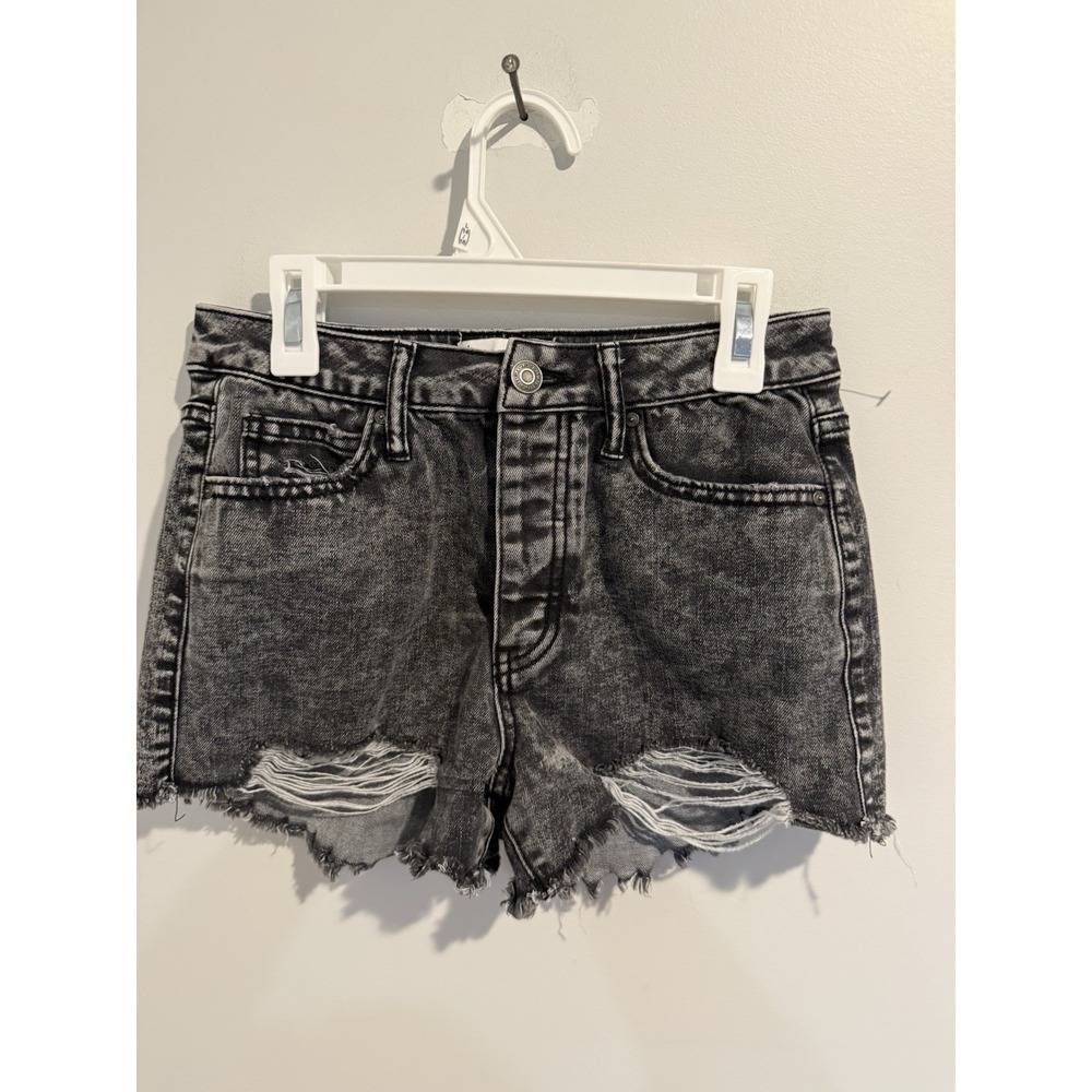 RSQ Black Shorts Women's Size 26‎ Vintage High Rise Distressed Denim